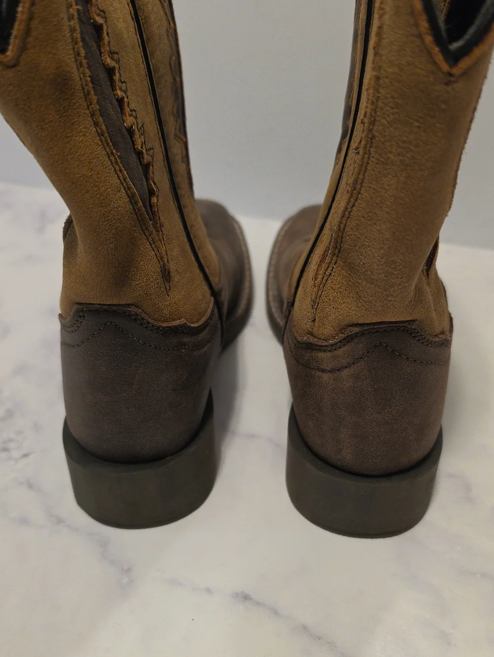 Smoky Mountain Brown Pull-On Western Boots